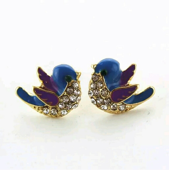 Jewelry - Firm price - Spring blue bird earrings